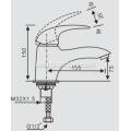 Kupfer-Badezimmer-Spüle FAUECT-Chrom-Set